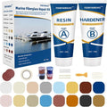 FENFANDAS Marine Fiberglass Repair Kit - Fix Holes, Chips & Cracks | Color Match Epoxy Filler