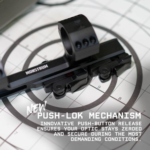 Monstrum Hypergrip Scope Mount - Quick Release Cantilever Design for Enhanced Stability