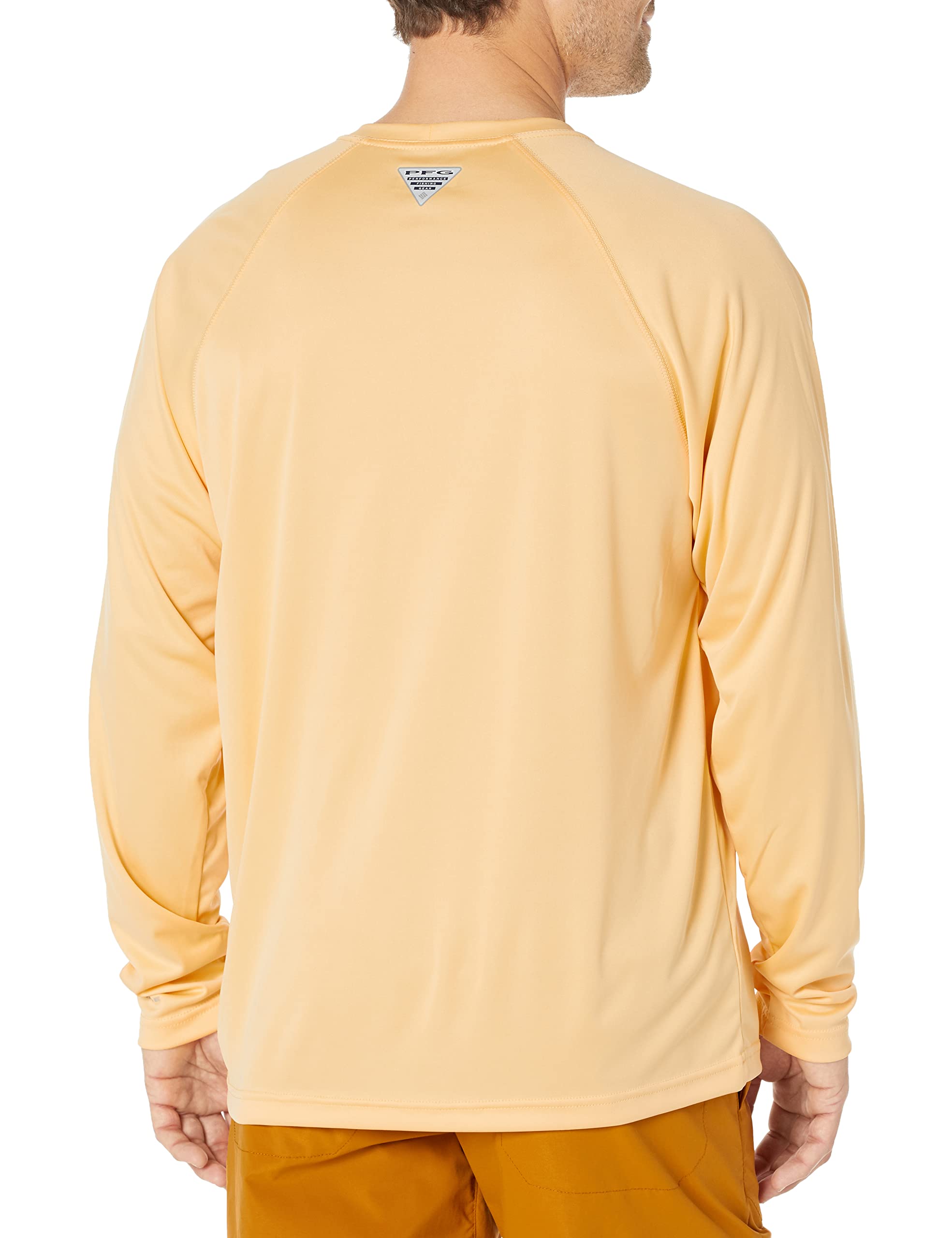 Columbia Men's Terminal Tackle Long Sleeve Shirt, Cocoa Butter/City Grey Logo, 3X Big