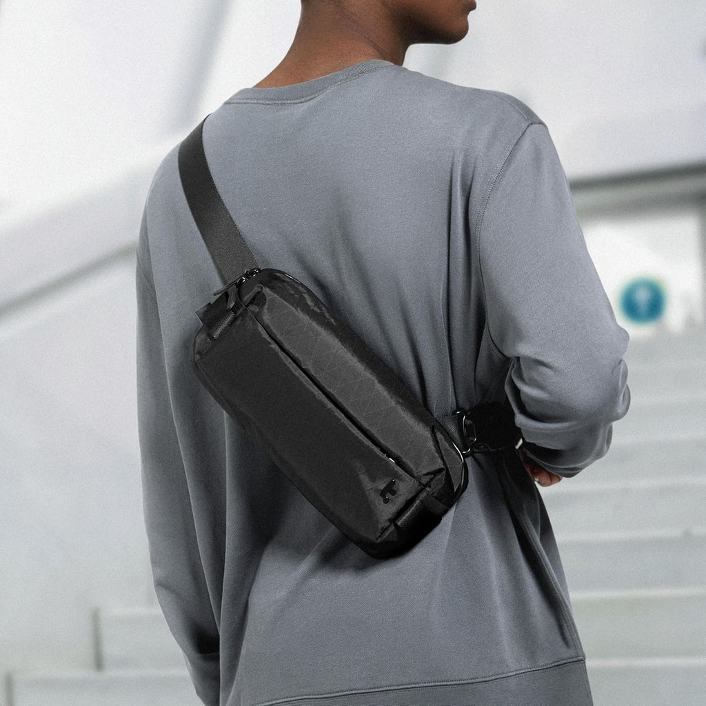 tomtoc Compact EDC Sling Bag | Versatile Minimalist Crossbody Pack for Men & Women - 3L to 10L, X-Pac/Recycled Polyester