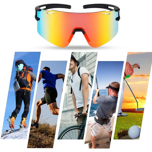 GGBuy Polarized Sunglasses Cycling Glasses Sports Sunglasses UV400 Shade for Softball Cycling Biking Fishing Baseball Outdoor Unisex