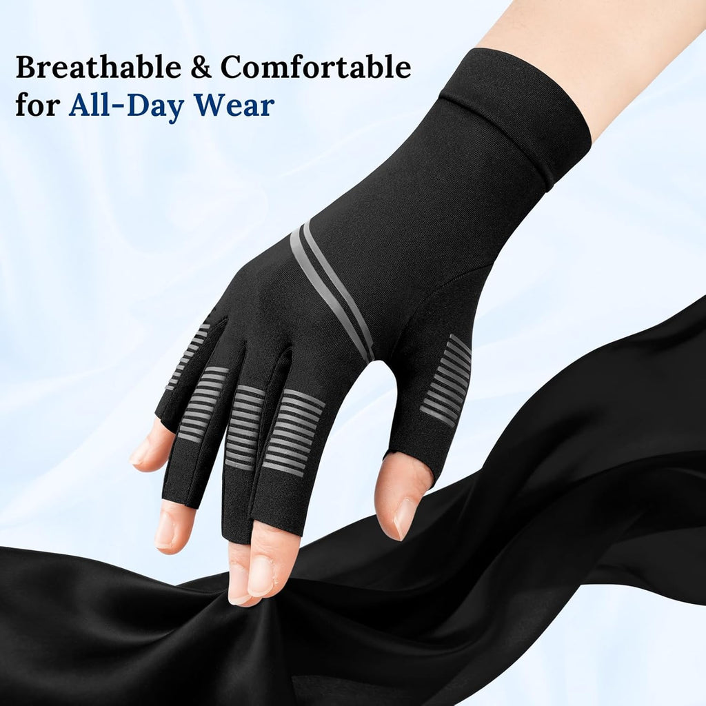 Regine Switzerland Arthritis Gloves - All-Around Compression for Pain Relief | Anti-Slip Grip, Unisex