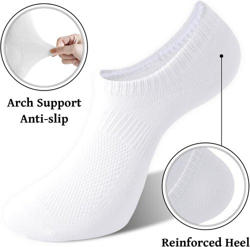 Irisbear Women's No Show Socks - Thin Cotton Non-Slip Low Cut - 6 Pairs for Ultimate Comfort