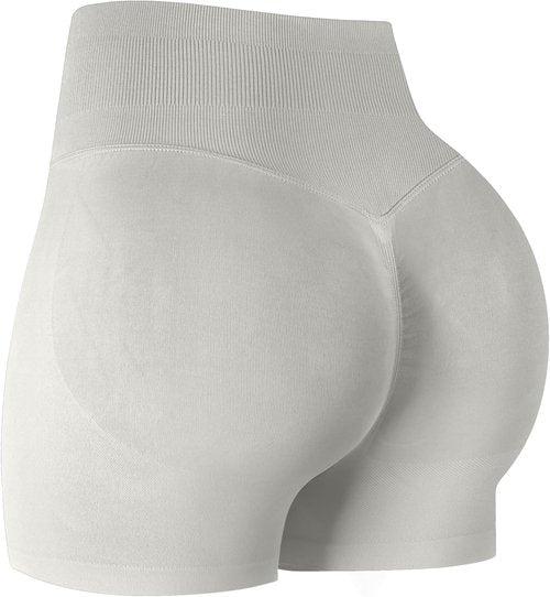 ATHVOTAR Women's High Waisted Gym Shorts - Seamless Butt Lifting Scrunch Design for Comfort