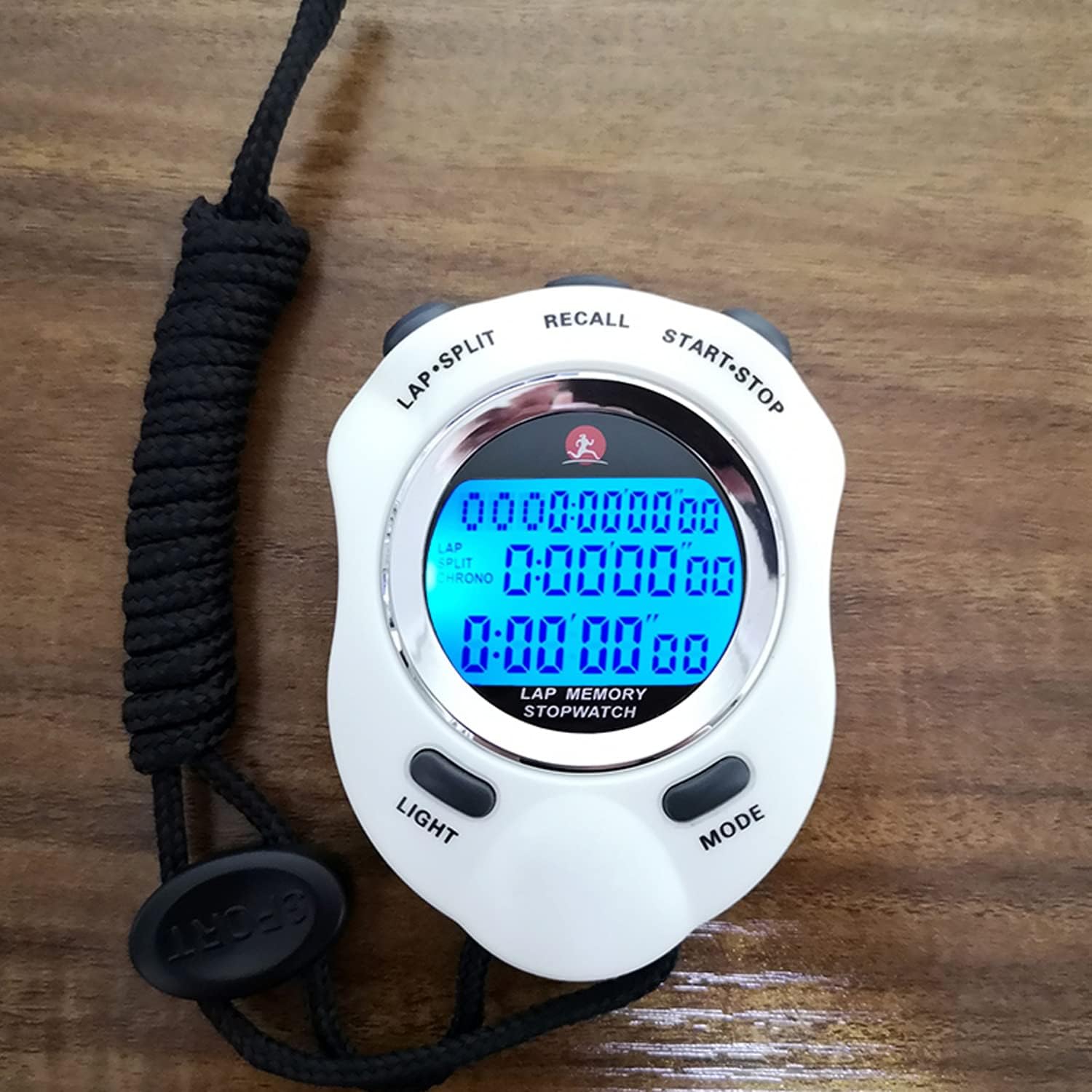 Skiennix Stopwatch - Metal Sports Timer with 10/100/400 Laps, 0.01s Precision & Countdown Alarm