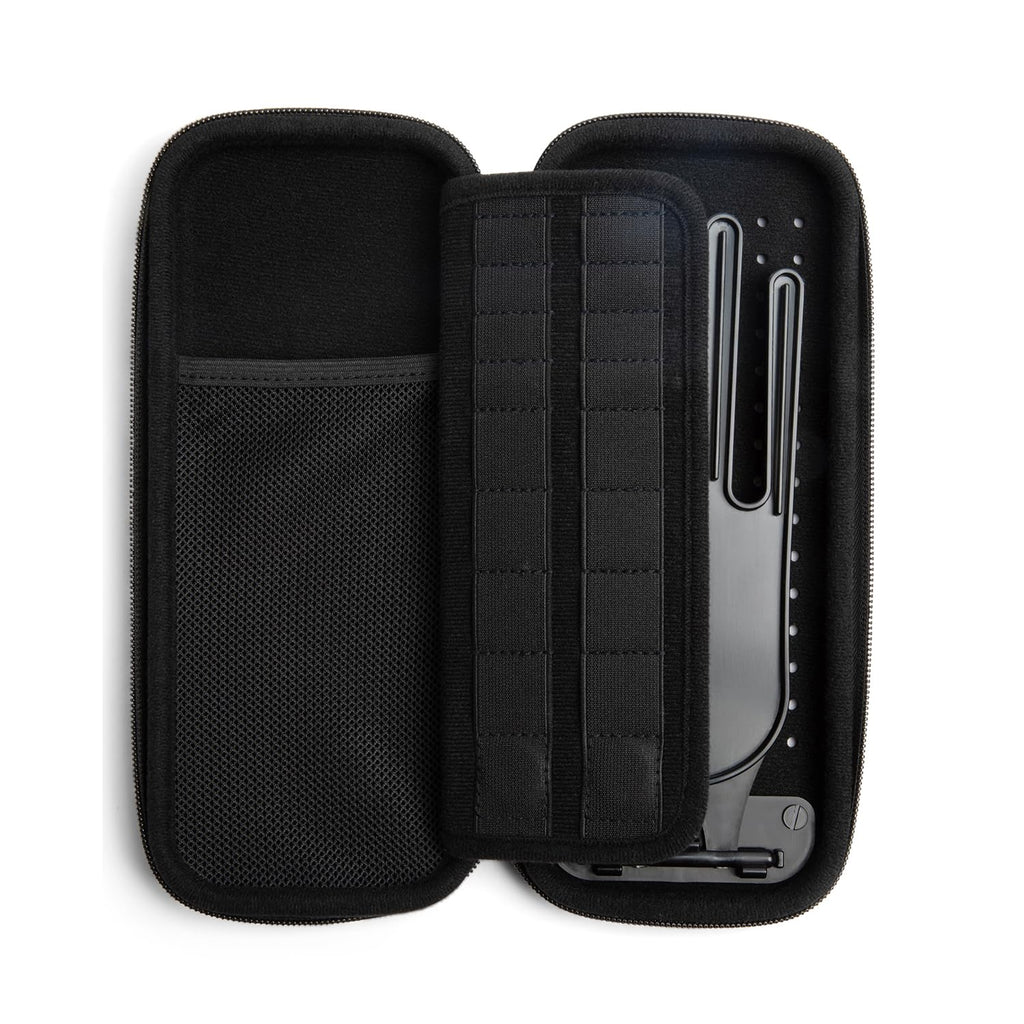 Platypus Golf Co. Golfing Caddie EVA Travel Case Organizer - Hand Reversible Hinging Glove Shaper & Holder, Mesh Pocket & Storage Slots, Golfers Cases for Men & Women
