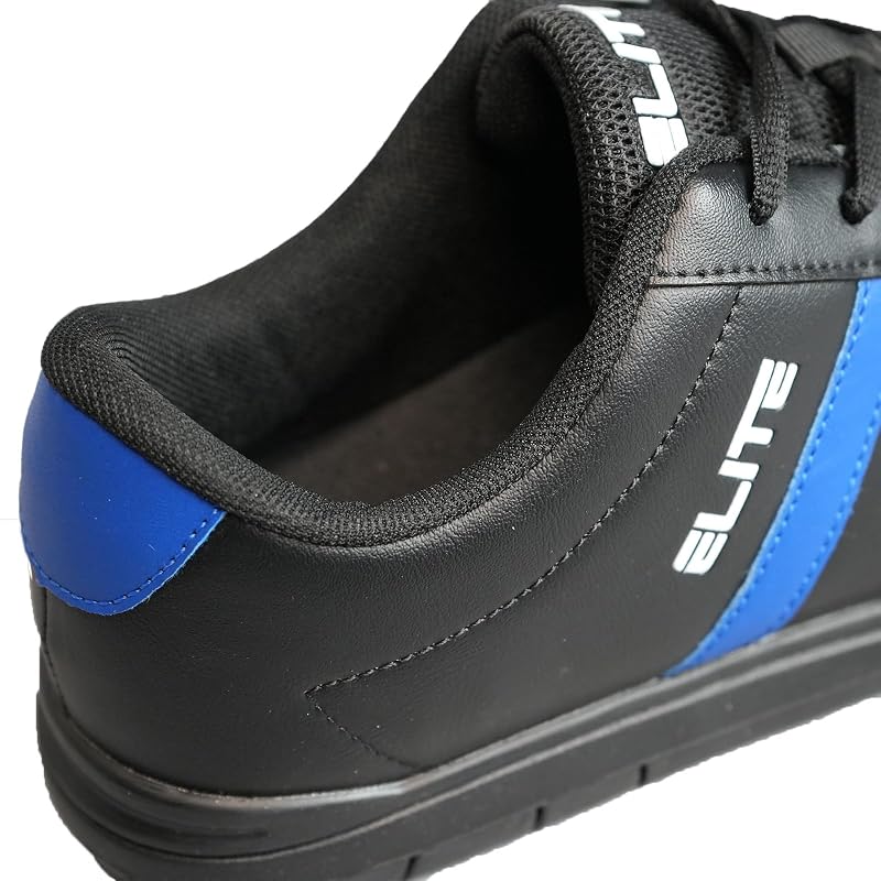 Elite Men's Basic Bowling Shoes with Universal Sliding Soles - Black/Royal 11
