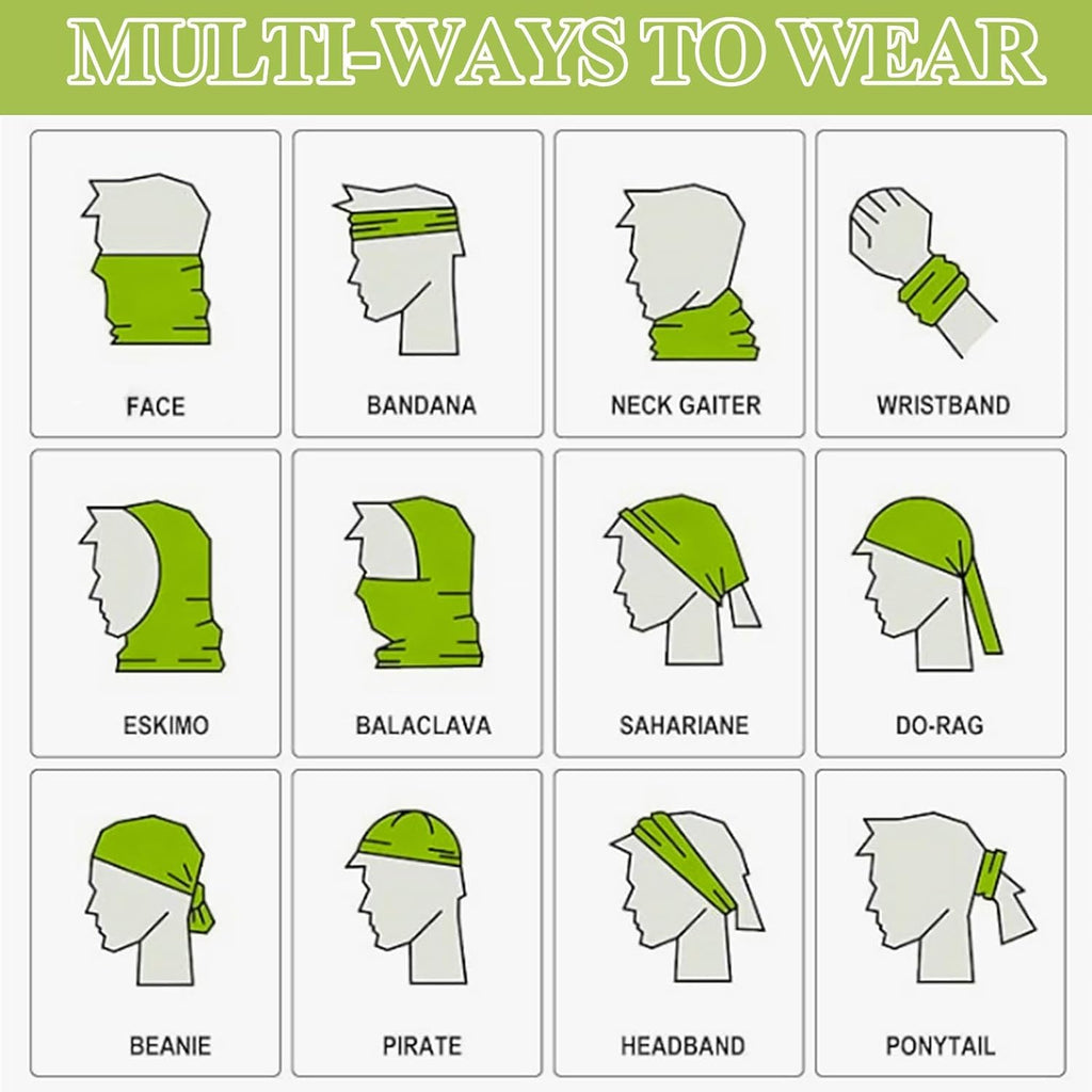 Satinior Summer Camo Neck Gaiter - UV Protection Cooling Face Mask for Men & Women