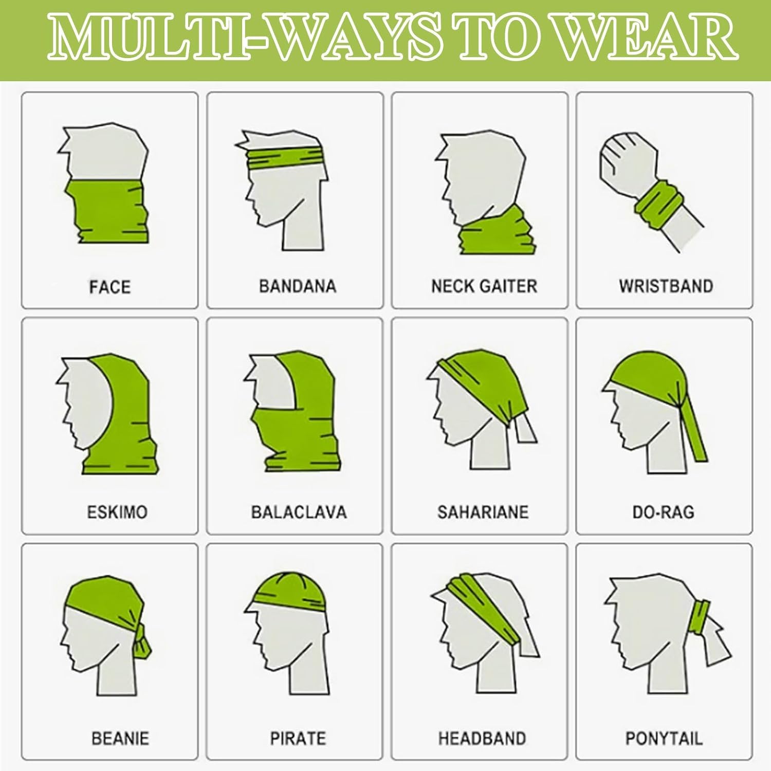 Satinior Summer Camo Neck Gaiter - UV Protection Cooling Face Mask for Men & Women