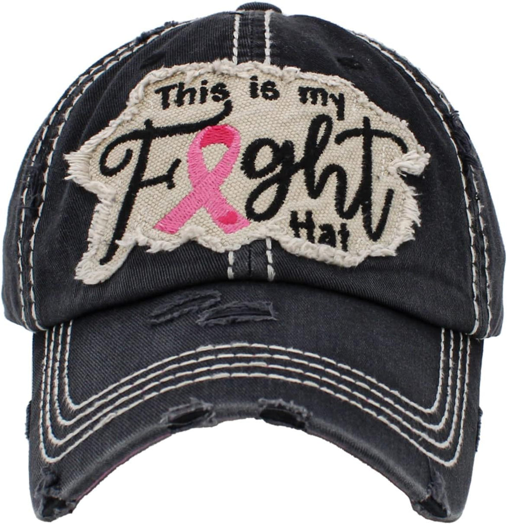Regine Switzerland Pink Ribbon Baseball Cap - Adjustable Cotton Hat for Breast Cancer Awareness