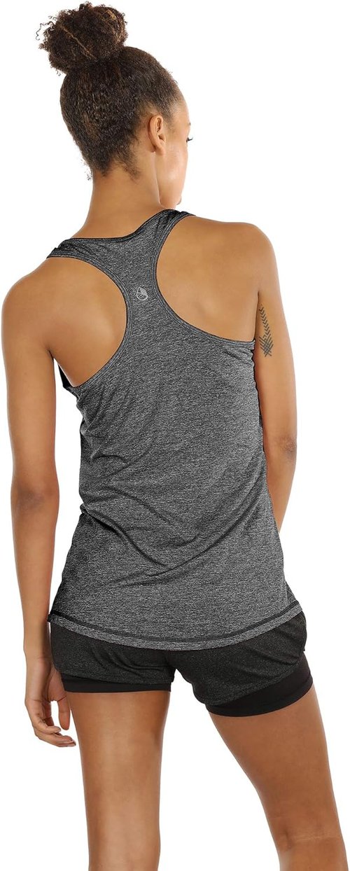 Icyzone Women's Racerback Running Tank Tops - Comfortable Athletic Wear | Pack of 3
