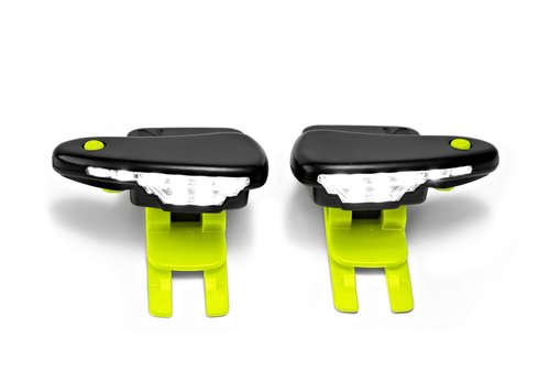 Night Runner 270 Night Tech Gear Shoe Lights - for Runners, Dog Walking, Hiking & More - Safety Running Gear for High Visibility - Rechargeable Battery & Waterproof Light - Hands Free LED - Green