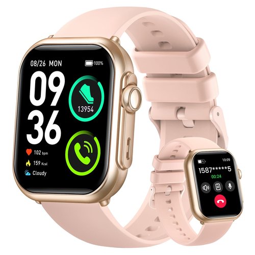 Health & Fitness Trackers for Women Men: 30 Day Battery Life Activity Tracker with Answer/Make Call Blood Pressure SpO2 Sleep Heart Rate Monitor 120+ Sports 5ATM Smart Watch for iPhone Android Reloj
