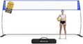 **BAGAIL Portable Volleyball Net - Adjustable Height, Heavy-Duty Frame | 12ft/20ft Outdoor/Indoor Set with Carry Bag**