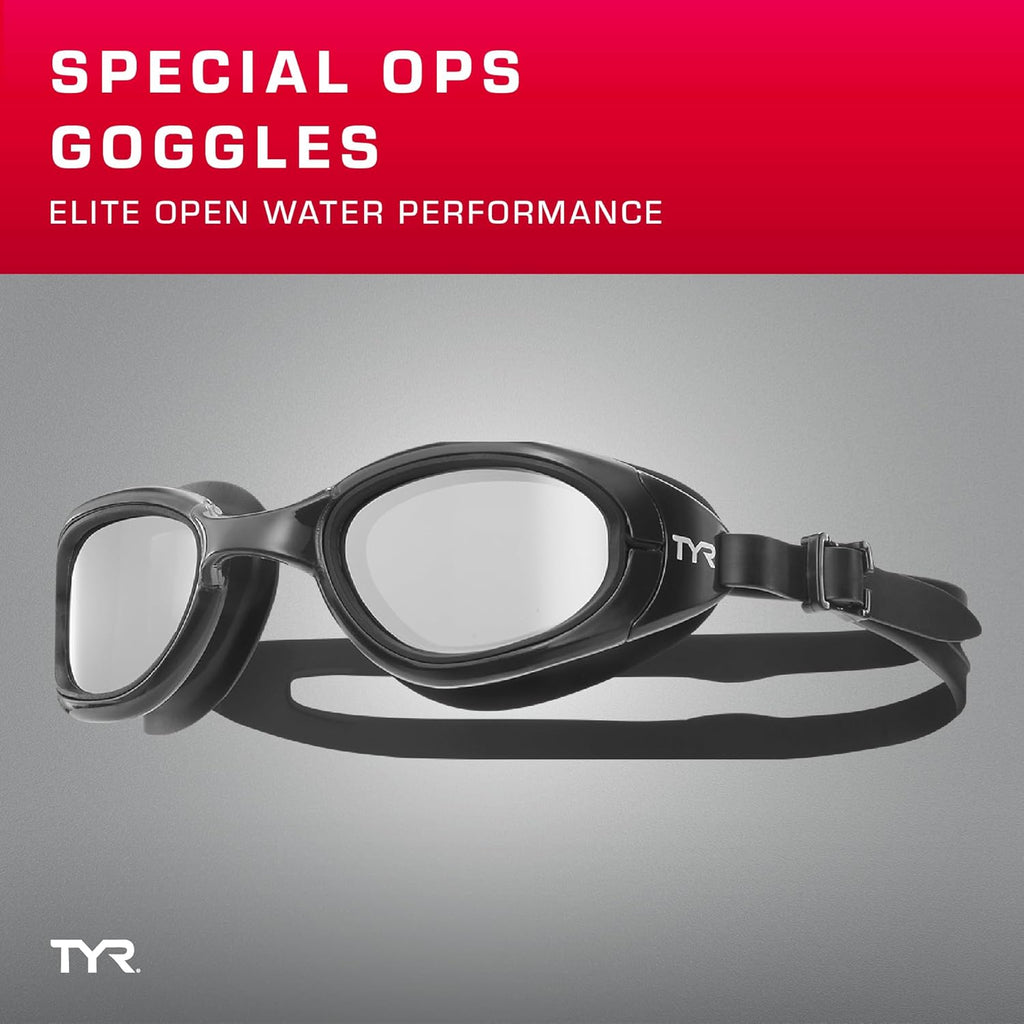 TYR Special Ops 2.0 Mirrored Swim Goggles - Anti-Fog, UV Protection, Comfortable Fit for Adults