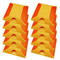 Kanlpeia 10 Pack Road Reflectors Reflective Lane Markers 4 by 4 inch Street Pavement & Asphalt Stud Markers for Speed Bumps Sidewalks Pedestrian Crossings Freeways and Driveways