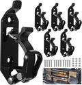 AZBNRUY 6P Metal Rubber Shovel Mount for Roof Rack/Truck/Truck Bed, Jeep UTV Offroad Roof Rack Truck Shovel Mount, Shovel Holder for Truck & Quick Release Axe Holder Clamp Mounting Brackets Kit-Black