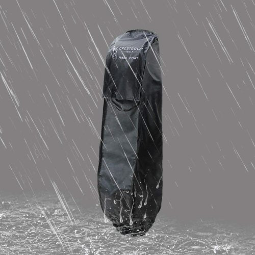 Crestgolf Golf Bag Cover Case Rain Cover Rain Coat for Golf Bag Anti-dust(Black)