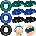 FitBeast Grip Strength Trainer - 9-Piece Finger Exerciser Kit for Forearm Strength & Recovery