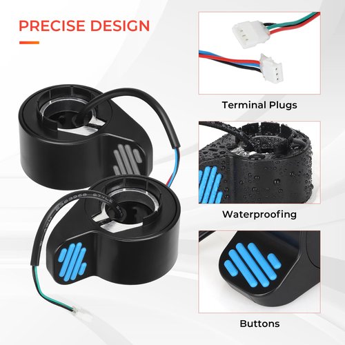 LUCK4U Speed Throttle Brake Throttle Finger Button Accelerator Compatible with Ninebot ES1 ES2 ES3 ES4 ES5 Electric Scooter Scooter Accessories, black