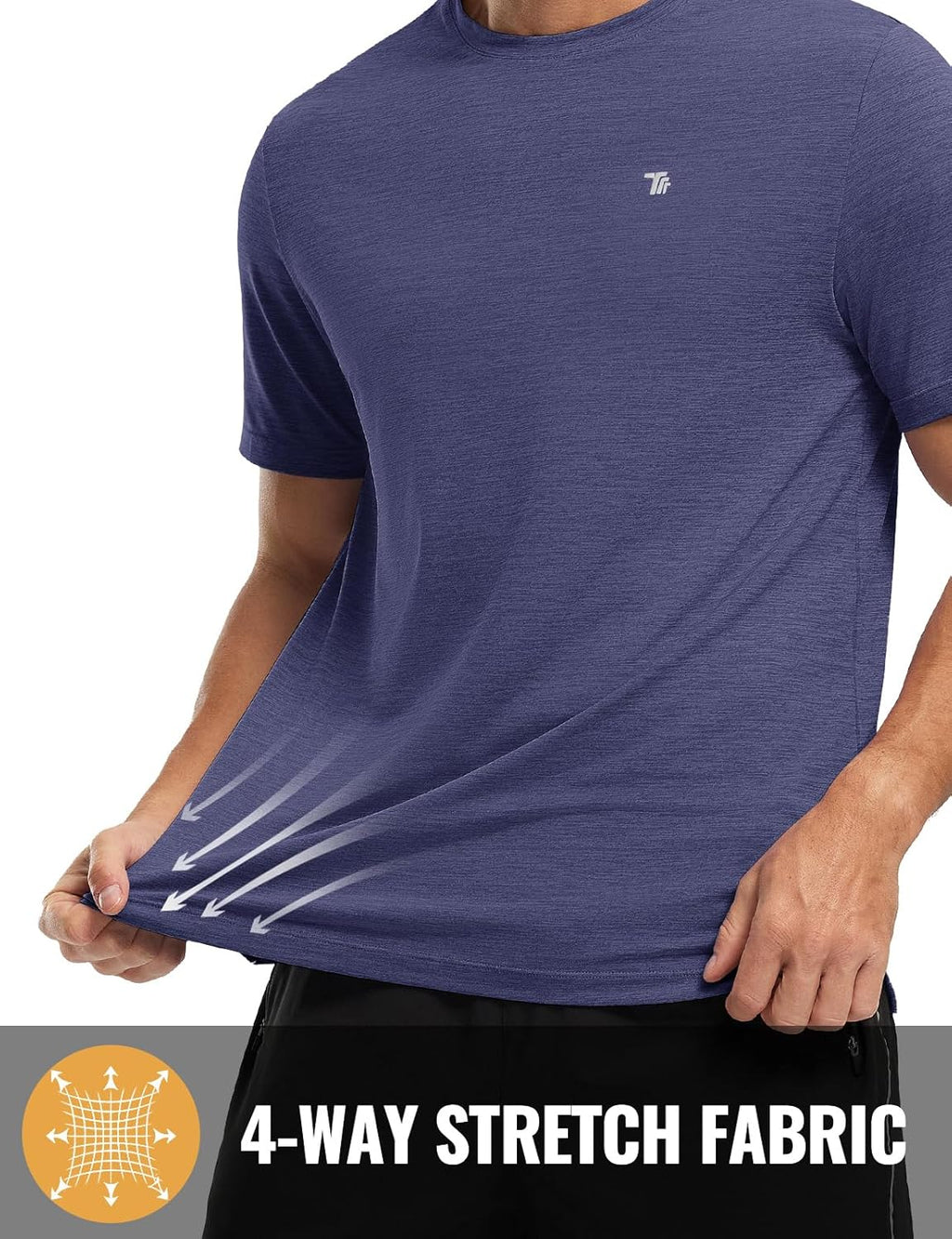 Rdruko Men's Dry Fit Workout Shirts - Moisture-Wicking Short Sleeve Athletic Tees | Perfect for Gym & Running