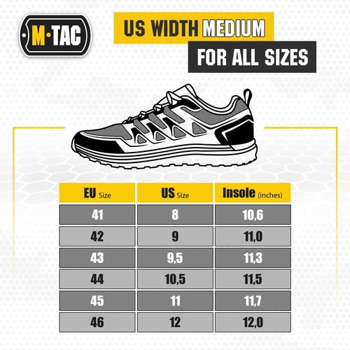 M-Tac Tactical Sneakers for Men - Lightweight Breathable Mesh Hiking Shoes | Non-Slip EVA Sole, Durable Design