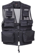 Rothco Tactical Recon Vest - EDC Cargo Utility Storage Outerwear for Outdoor and Hiking (US, Alpha, Large, Regular, Regular, Black)