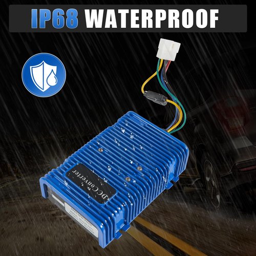 Universal 36/48V to 12V Golf Cart Voltage Reducer Regulator DC Buck Converter Step Down Transformer Compatible with E-Z-GO Yamaha Club Car 30A 350W