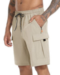 Men's Cargo Shorts Quick Dry Lightweight Stretch Hiking Shorts for Men with 5 Pockets No Lining