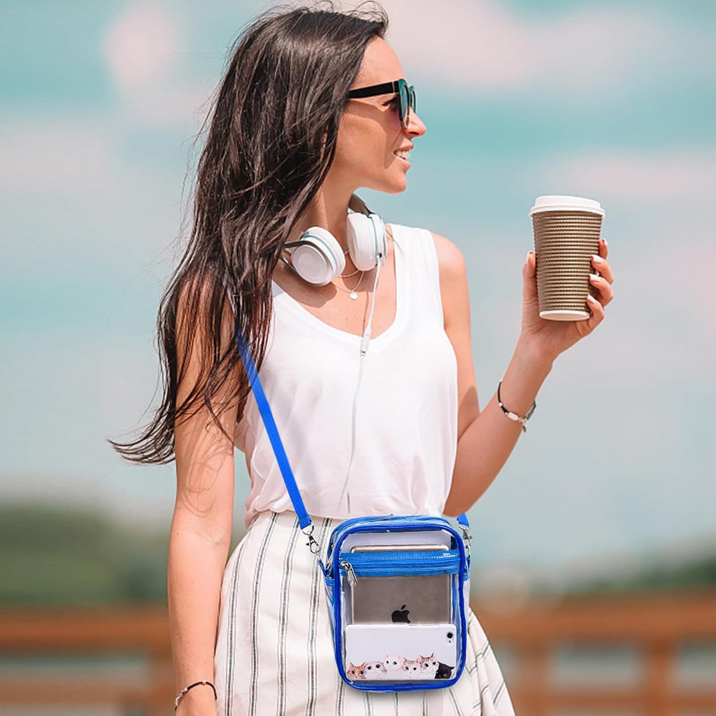 USPECLARE Clear Purse - Stadium Approved Transparent Messenger Bag for Men & Women | Crossbody Design
