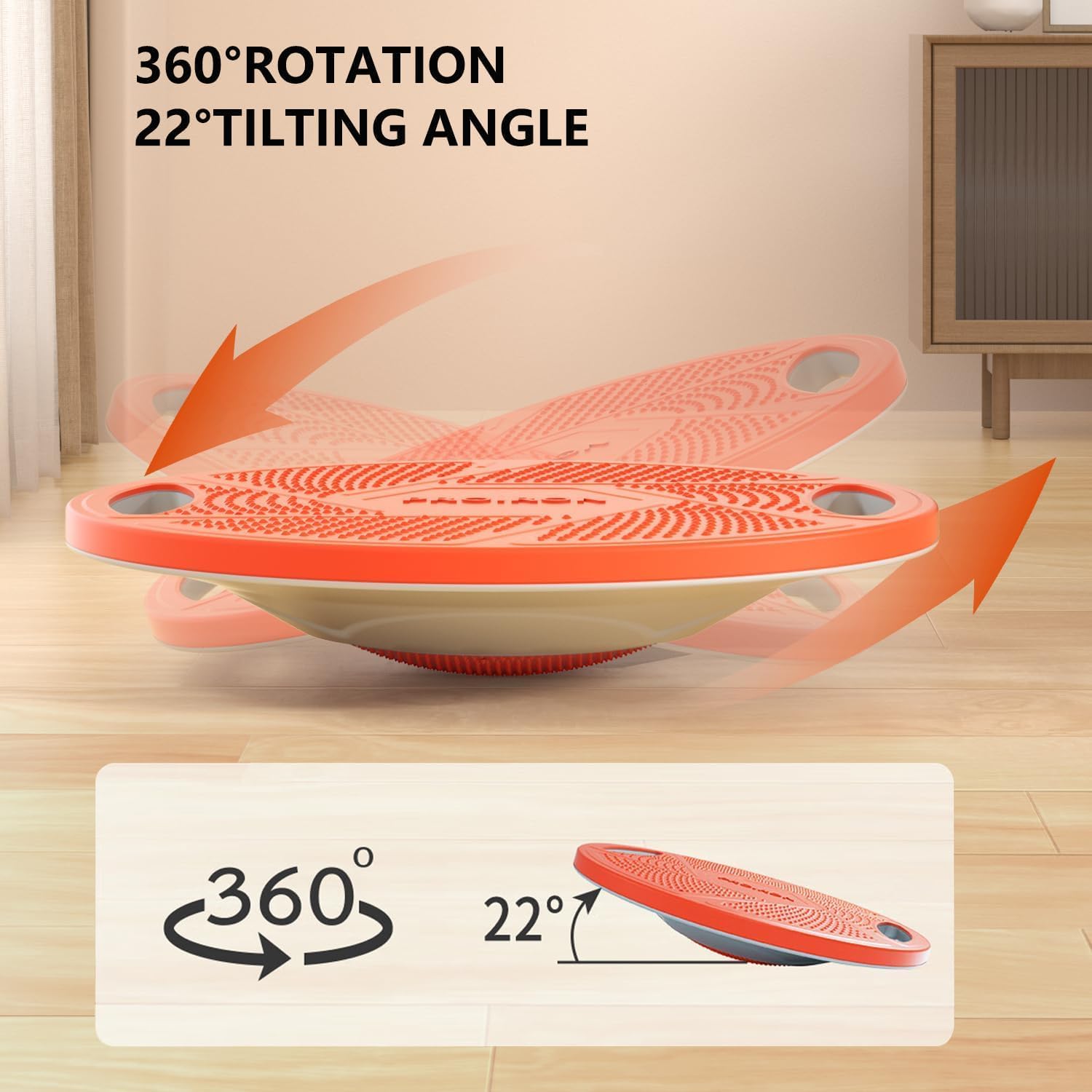 PROIRON Wobble Balance Board - 16.34” Non-Slip Stability Trainer for Home Gym & Physical Therapy