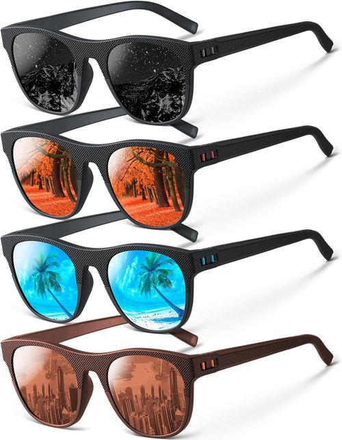 IKTOD Polarized Sunglasses - UV Protection for Men & Women | Ideal for Fishing, Running, Cycling, Driving