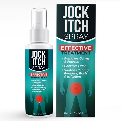 Jock Itch Spray - Antifungal Relief for Itchy Skin in Groin & Inner Thighs | Fast Absorption & Soothing Formula