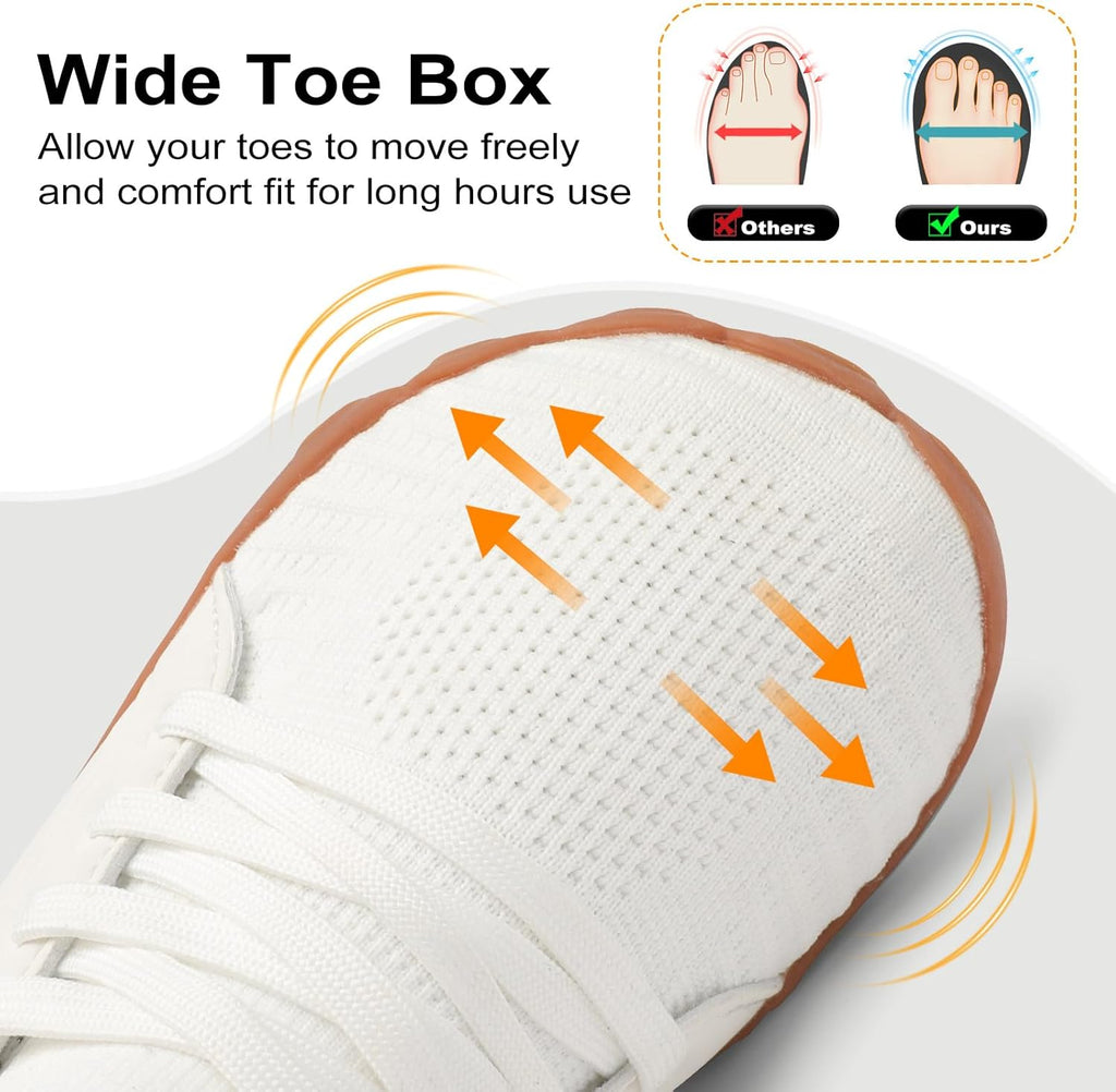 Relxfeet Women's Barefoot Trail Running Shoes - Lightweight, Breathable, Wide Toe Box for Hiking & Gym