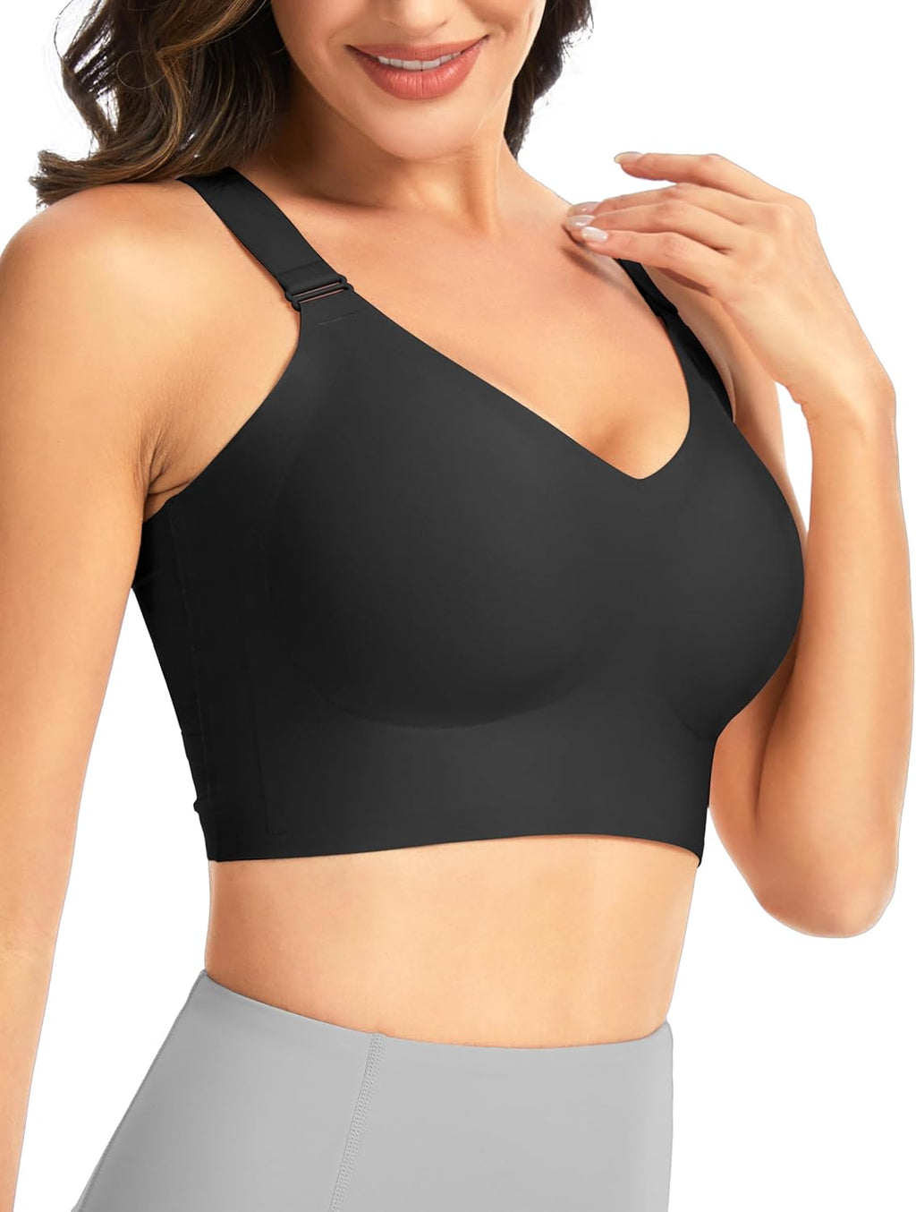 The Gym People Wireless Everyday Bra - Seamless Push-Up Bralette for Comfort & Full Coverage