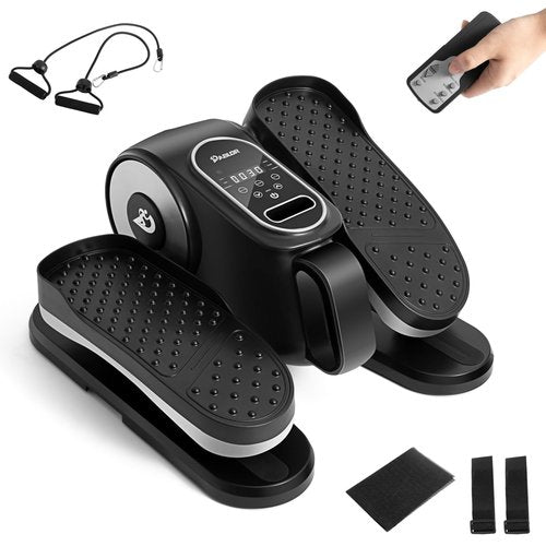 Under Desk Elliptical Machine, Eliptical Leg Exerciser As Seen On TV with Remote,12 Speed Levels for Whole Family,Forward & Reverse Direction, Auto & Manual Mode, Quiet Portable Machine, Home & Office