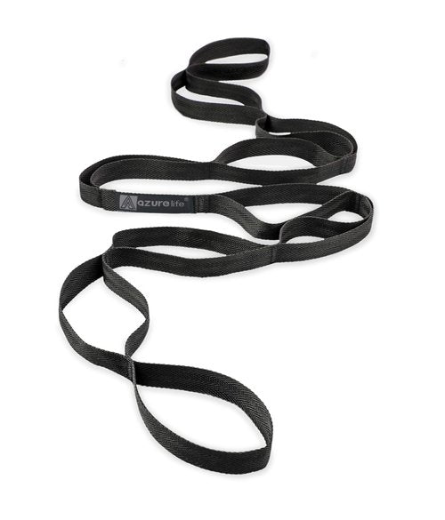 A AZURELIFE Flat Resistance Band Set (3 Pieces Total) Exercise Bands and Premium Durable Stretch Strap with Loops