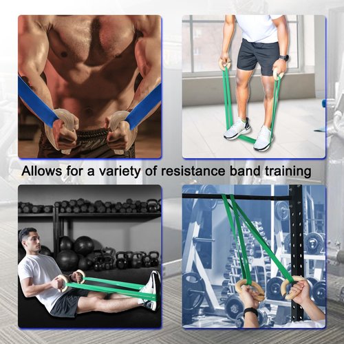 Lights Mountain Wooden Resistance Bands Handles, Versatile Exercise Handles, for Elastic Band Workouts Home Gym Strength Training, and Full-Body Workouts