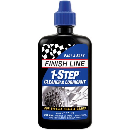 Finish Line 1-Step Bike Chain Cleaner and Lubricant – Cleans, Lubricates & Protects in One Application, Helps Reduce Wear & Friction, Rust Protection for All Bicycle Chains, 4 oz