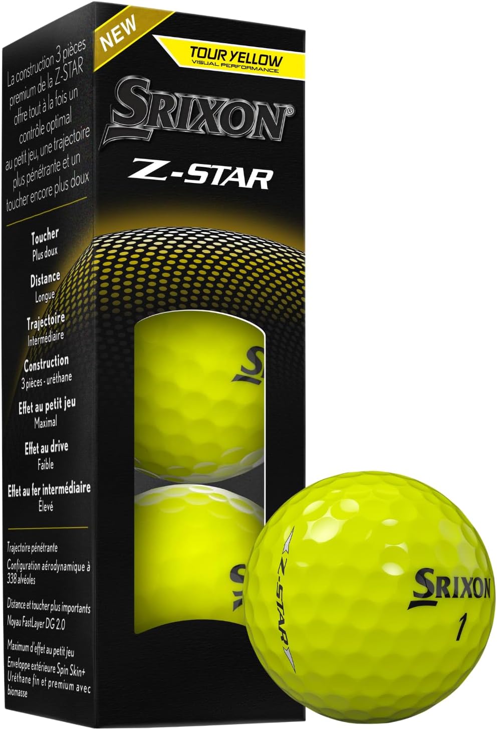 Srixon Z-Star Golf Balls - Premium Performance for Maximum Distance | 12-Pack