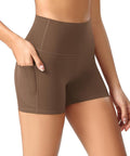 ODODOS Women's High Waist Yoga Shorts - Buttery Soft Lounge Biker Shorts with Pockets | 4"/6"/8"/10" Sizes