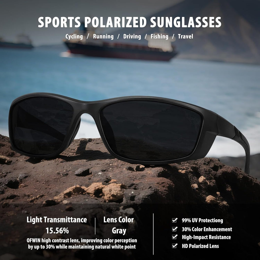 Skiennix Sports Polarized Sunglasses - UV Protection for Men & Women | Ideal for Driving, Running, Cycling, Fishing