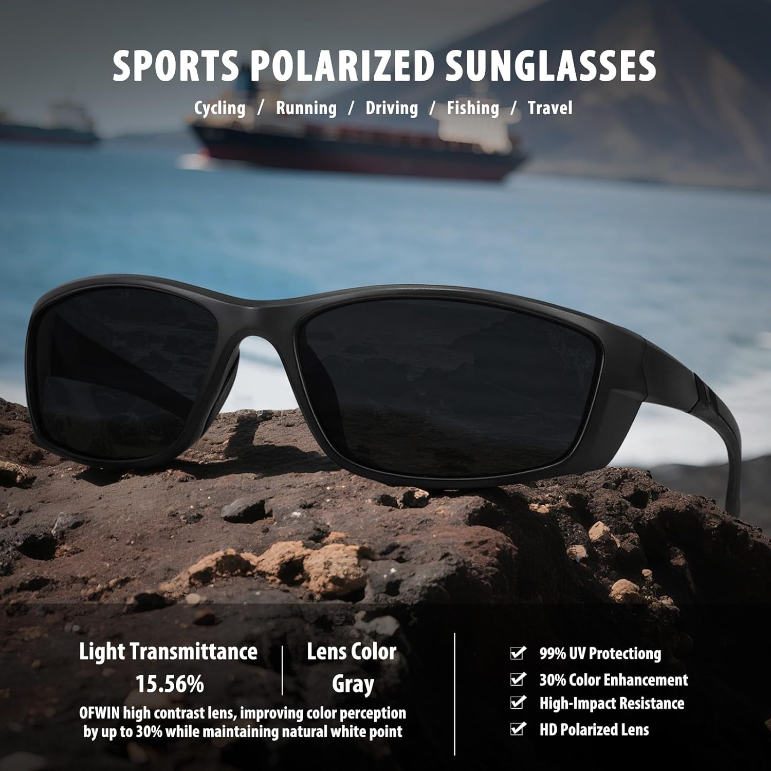 Skiennix Sports Polarized Sunglasses - UV Protection for Men & Women | Ideal for Driving, Running, Cycling, Fishing