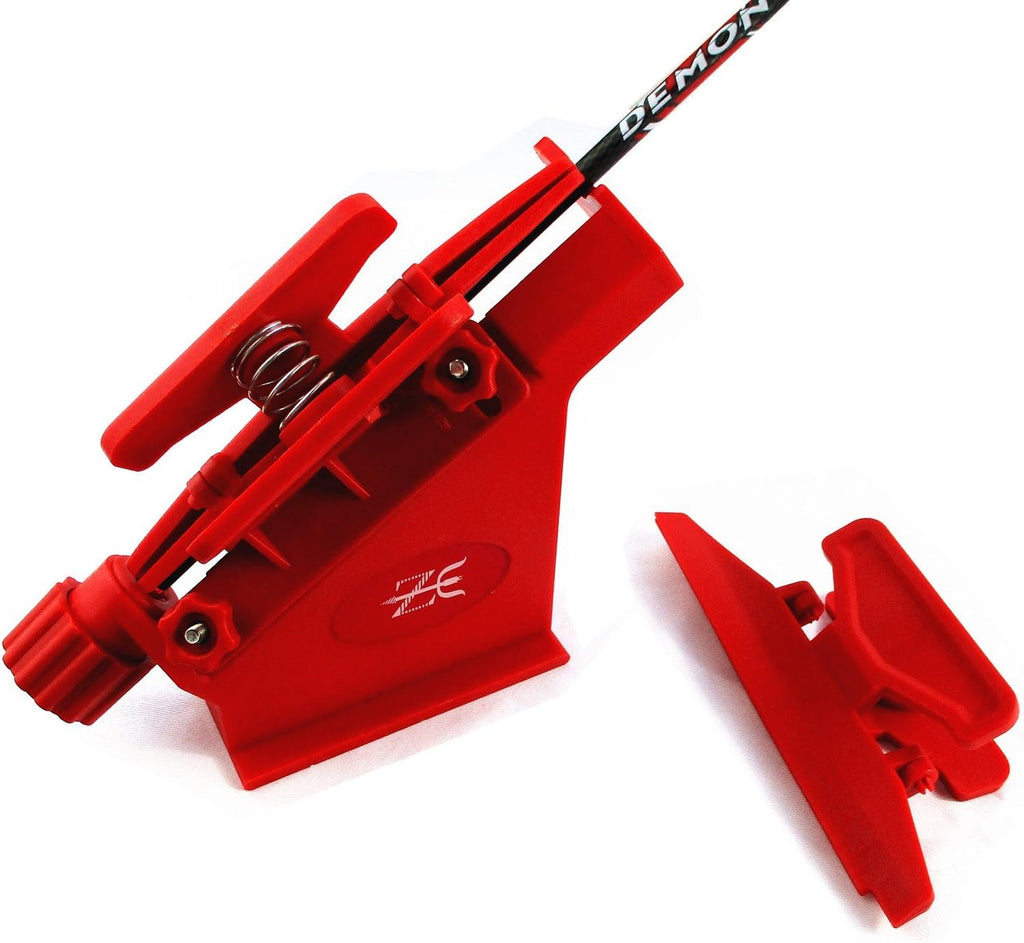 Skiennix Adjustable Fletching Jig - Straight & Helix Tool with Clamp for DIY Archery Arrows
