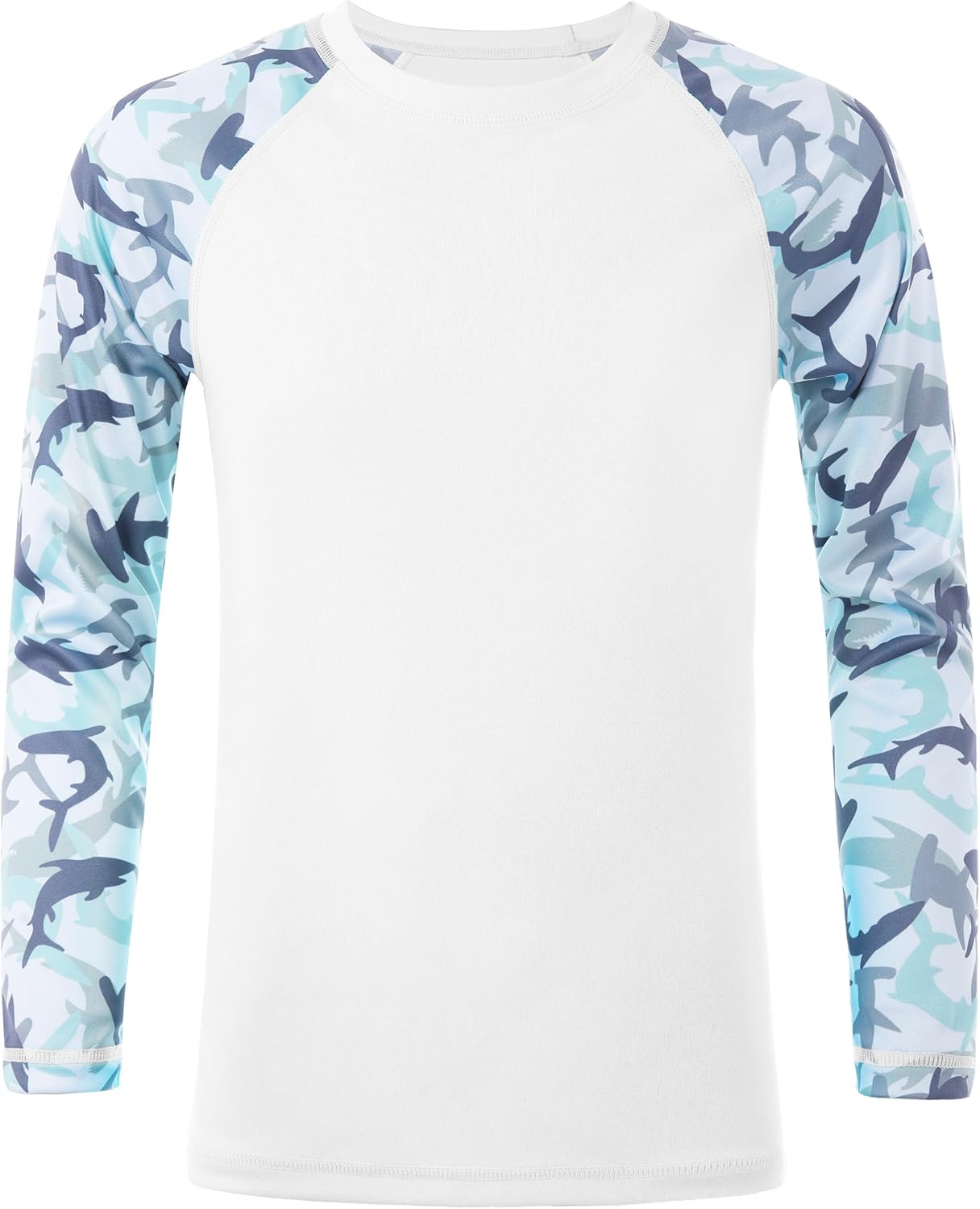 Skiennix Boys Rash Guard Swim Shirt - Long Sleeve UPF 50+ UV Protection | Quick Dry for Surf & Beach