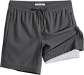 Maamgic Men's Swim Trunks - 2 in 1 Board Shorts with 7-Inch Inseam | Quick-Dry Swimwear