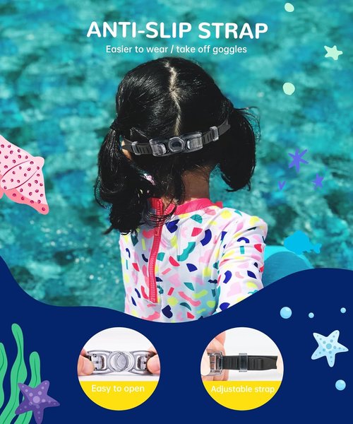 NSSIW Kids Swimming Goggles - Anti-Fog, Leak-Proof Design | 3-Pack for Ages 4-16