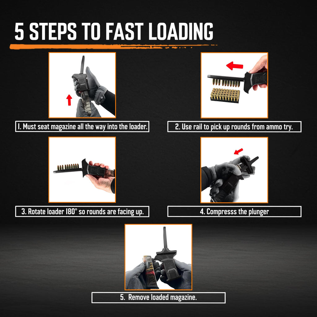 ETS Speed Loader for Glock XD XDM and 1911 Magazines .45 ACP