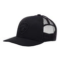 Ariat Men's Shield Logo Cap - Adjustable Snapback, Black + One Size