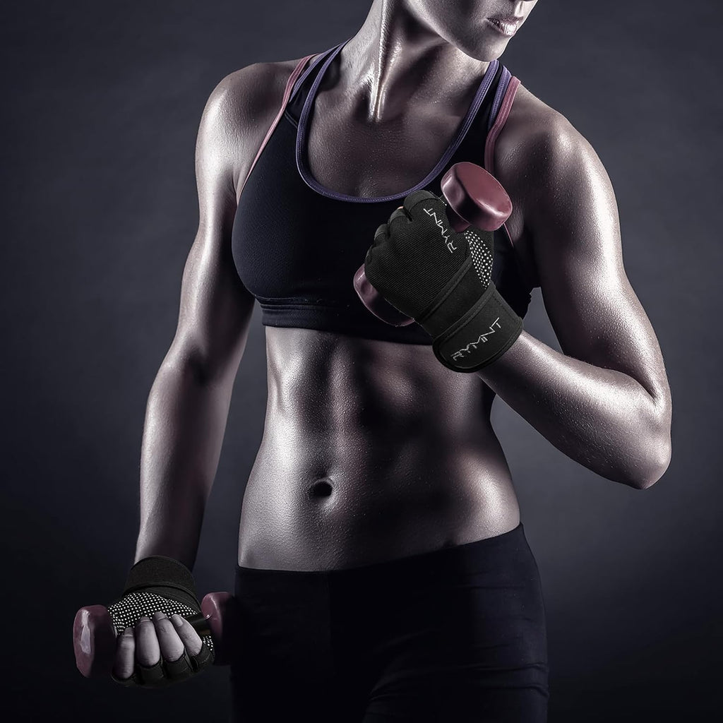 Skiennix Workout Gloves - Full Palm Protection & Extra Grip with Wrist Wrap Support | Unisex Fitness Gear